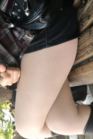 mt029【独家原创】气质美女的黑皮长靴配大腿丝袜