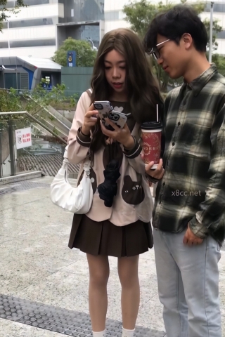 TK282-小熊jk妹子肉丝开闪