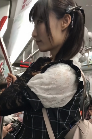 TK272-裙裤过膝袜妹子开闪