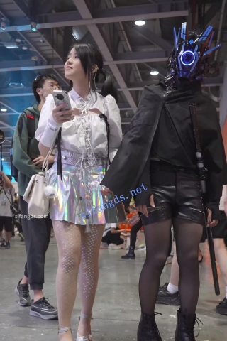 （BC-AA-442）亮闪闪百褶裙小姐姐..透明肉丝配微透骚内