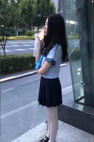 TK258-jk妹子斑点白丝开闪